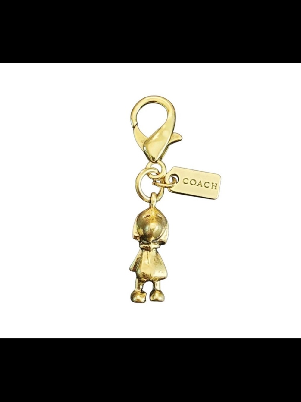 COACH Gold Snoopy Charm Bag Charm NWOT - Picture 3 of 3